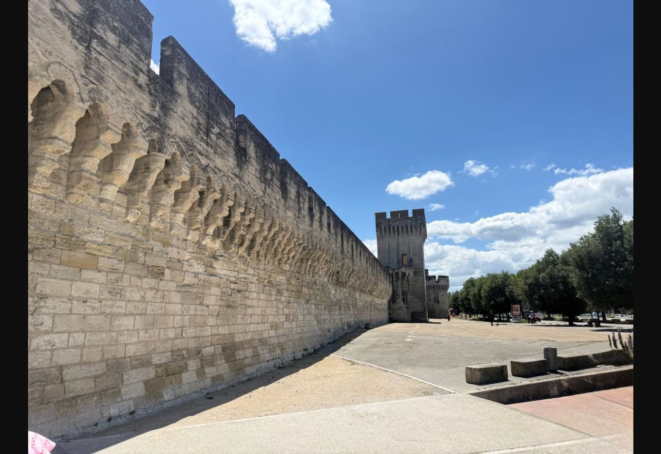 The Palace of the Popes in Avignon, photographed during our excursion