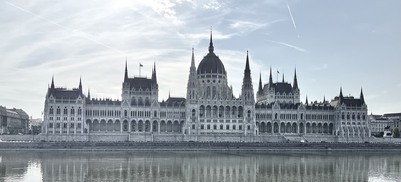 Hungarian Parliament Building reflected in the Danube
