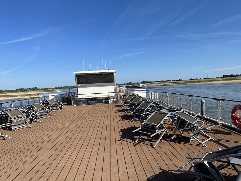 River views from the Longship’s sun deck.
